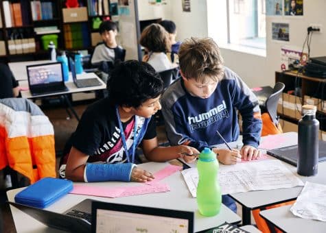 photo of students studying together
