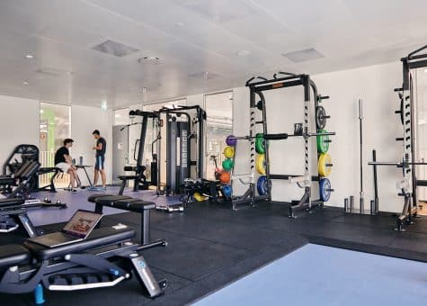 photo of students in the gym