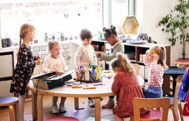photo of early childhood students