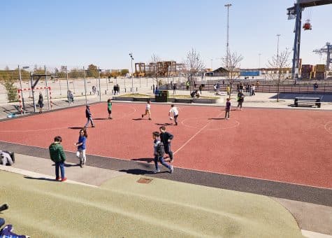 photo of students on the playground