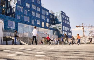 photo of students on the playground