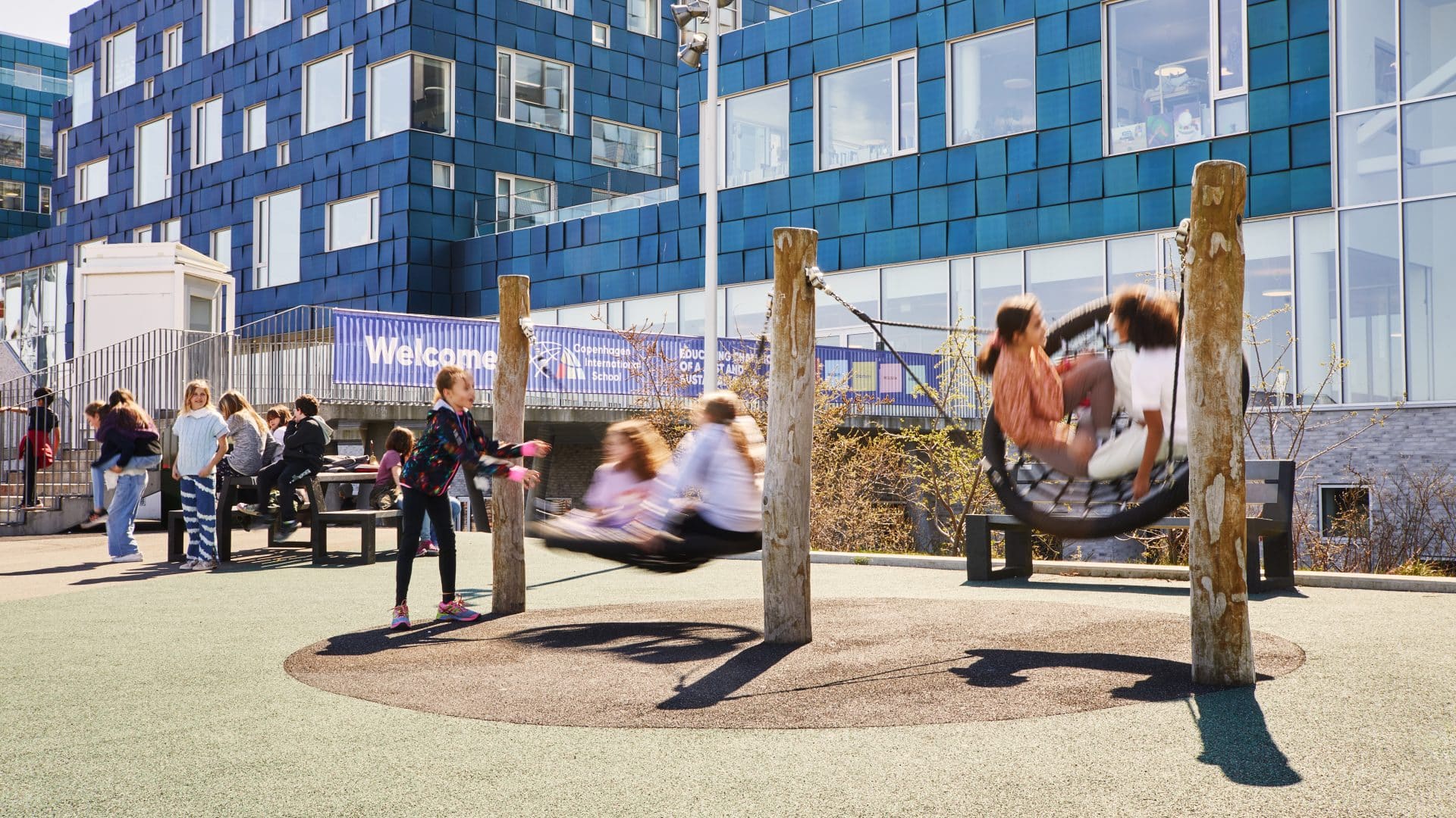 photo of students on the playground