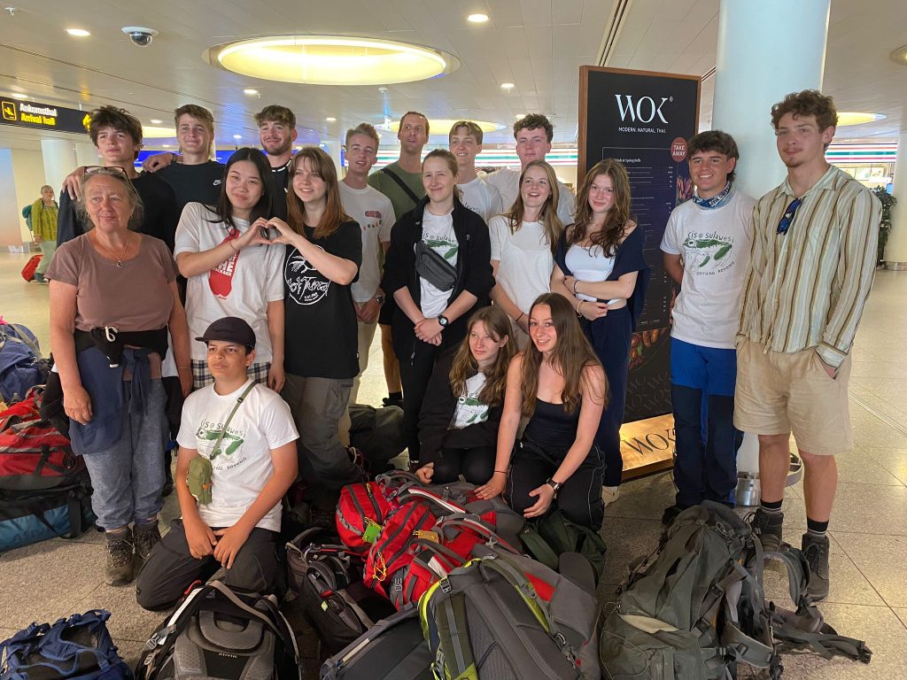 CIS students about to depart for Sulawesi