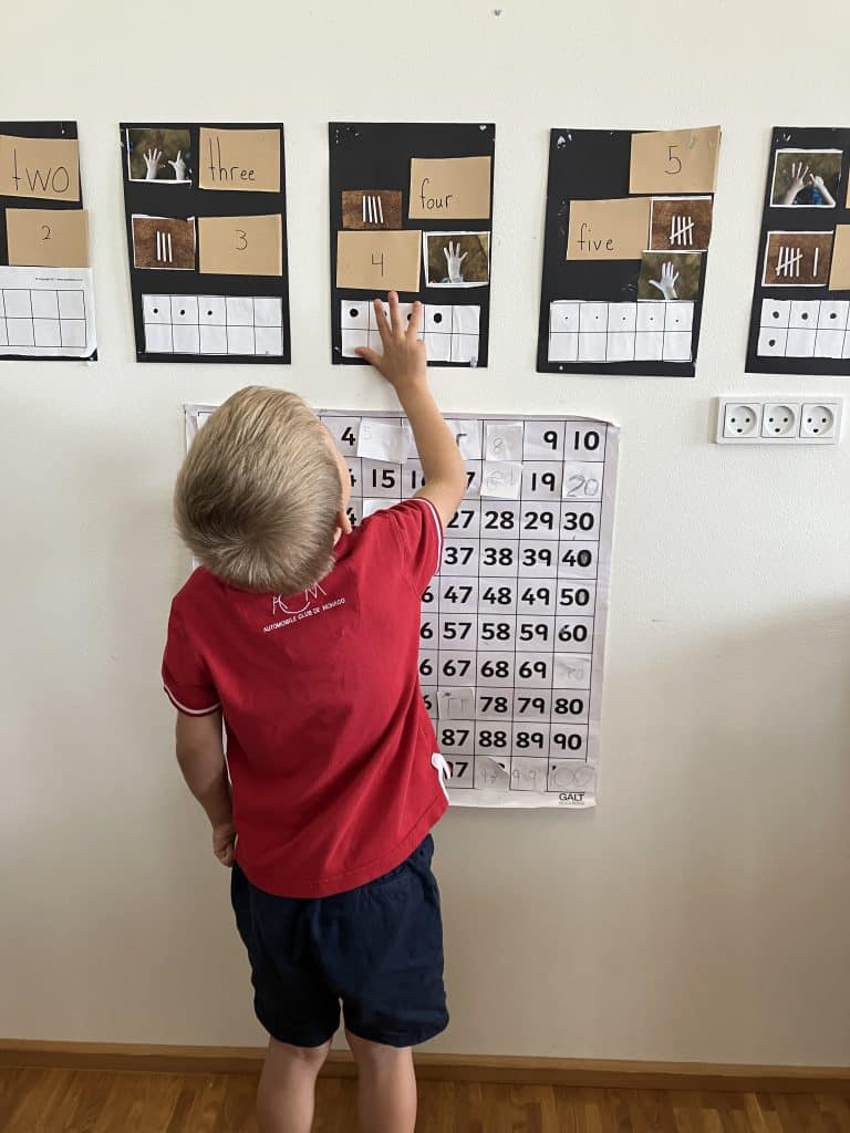 CIS Early Years Student Counting Photo
