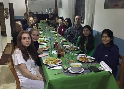 Madagascar 2024 day 1 dinner with students